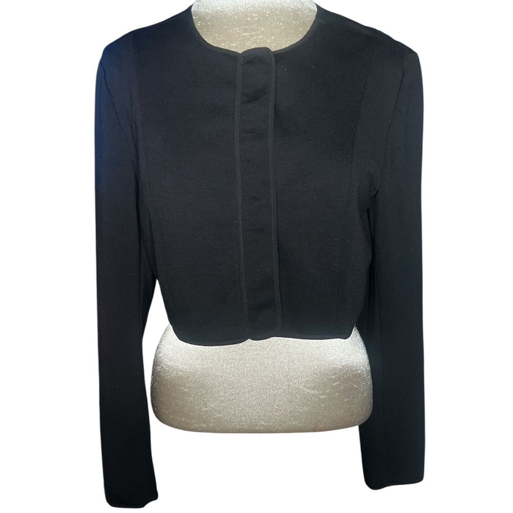 Narciso Rodríguez for Design Nation cropped blazer top Black Women's L